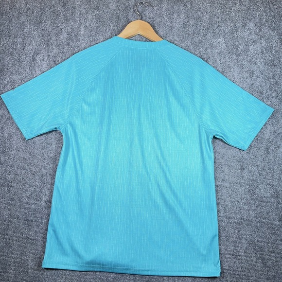 Zeroxposur Active Shirt Men M Blue Performance Lightweight Stretch UPF50+ #AB540 - Picture 5 of 7